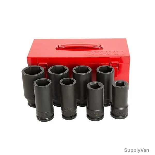 Force Impact Deep Socket Set, 6081D, 8 Pcs/Set