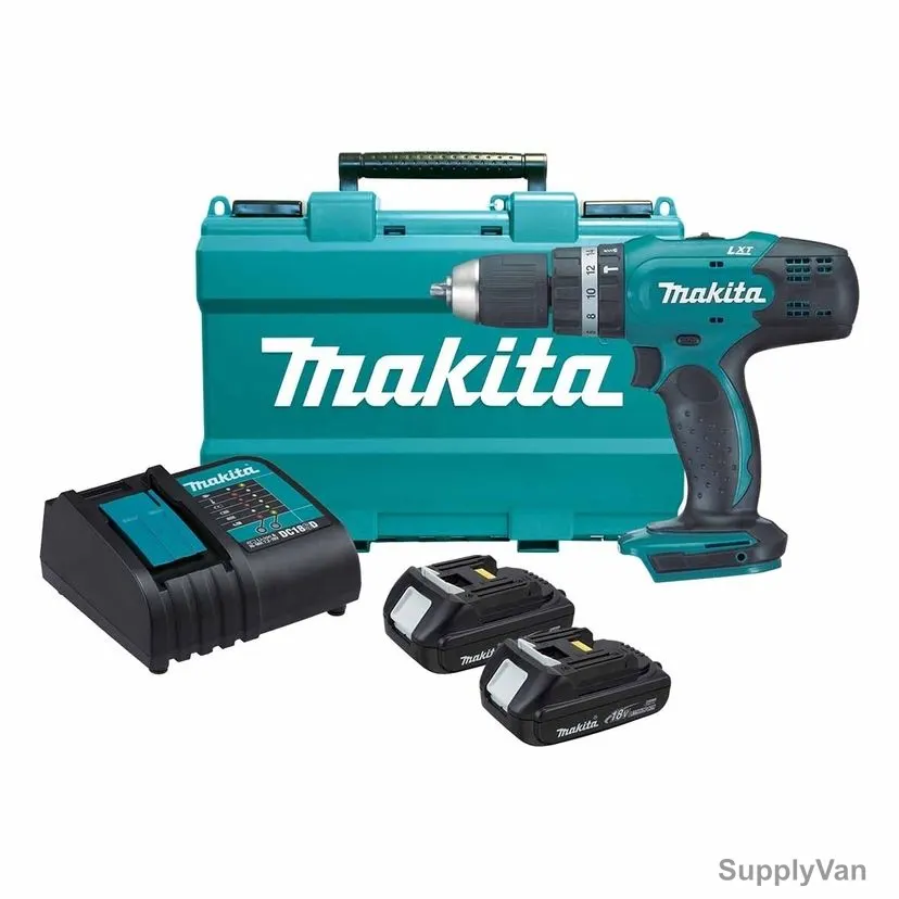 Makita Cordless Hammer Driver Drill, DHP453SYE, 18V, 0-1300 RPM