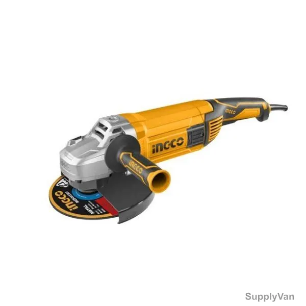 Ingco Angle Grinder, AG24008, 2400W, 230MM Disc Dia, 6400 RPM