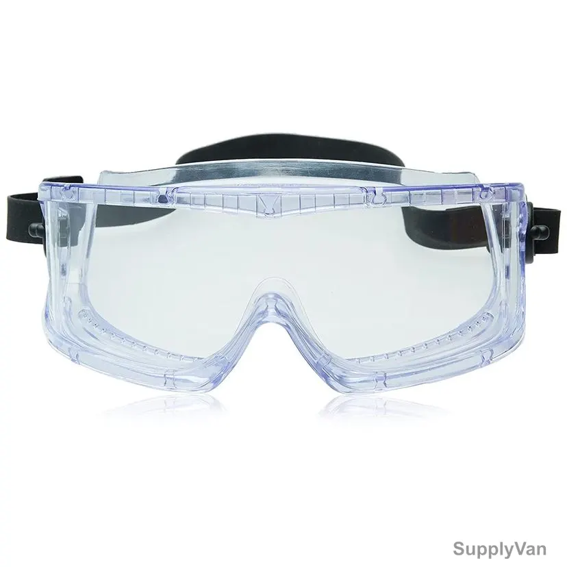 Honeywell FogBan Lens Safety Goggle With Black Headband, 1007506, V-Maxx, Acetate, Clear