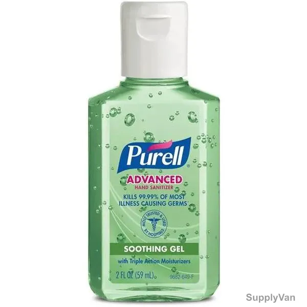 Purell Advanced Soothing Gel Hand Sanitizer, 9682-24, 59ML