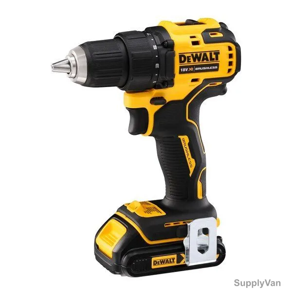 Dewalt XR Brushless Compact Drill Driver, DCD708S2T-GB, Li-Ion, 18V — image 1