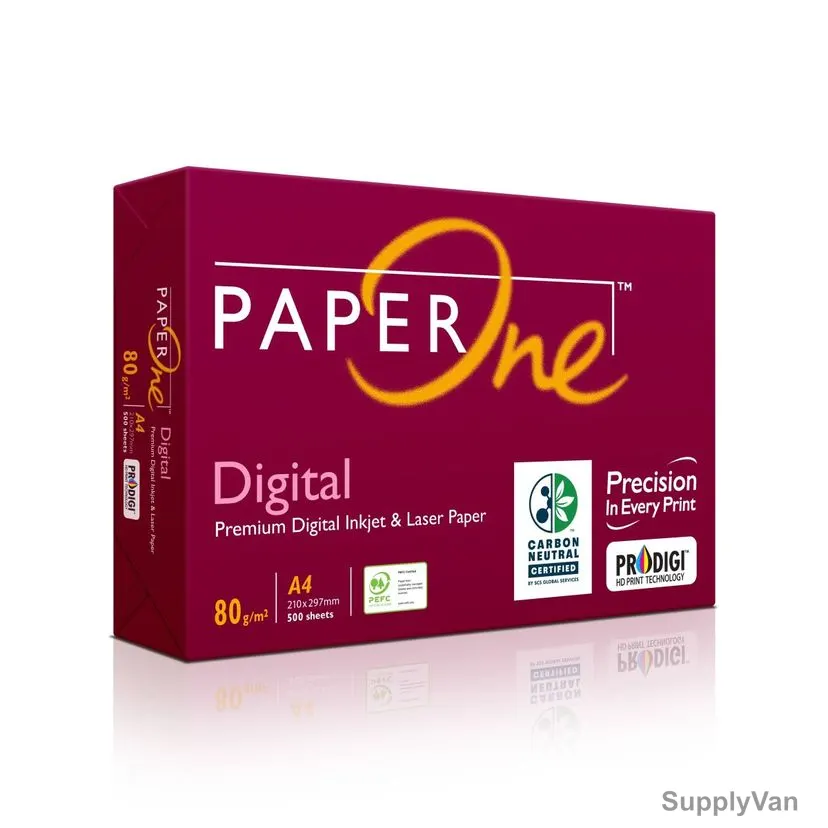 PaperOne Digital Carbon Neutral Premium Copy Paper, P1D80A4R, A4, 80 GSM, 500 Sheets/Pack — image 1