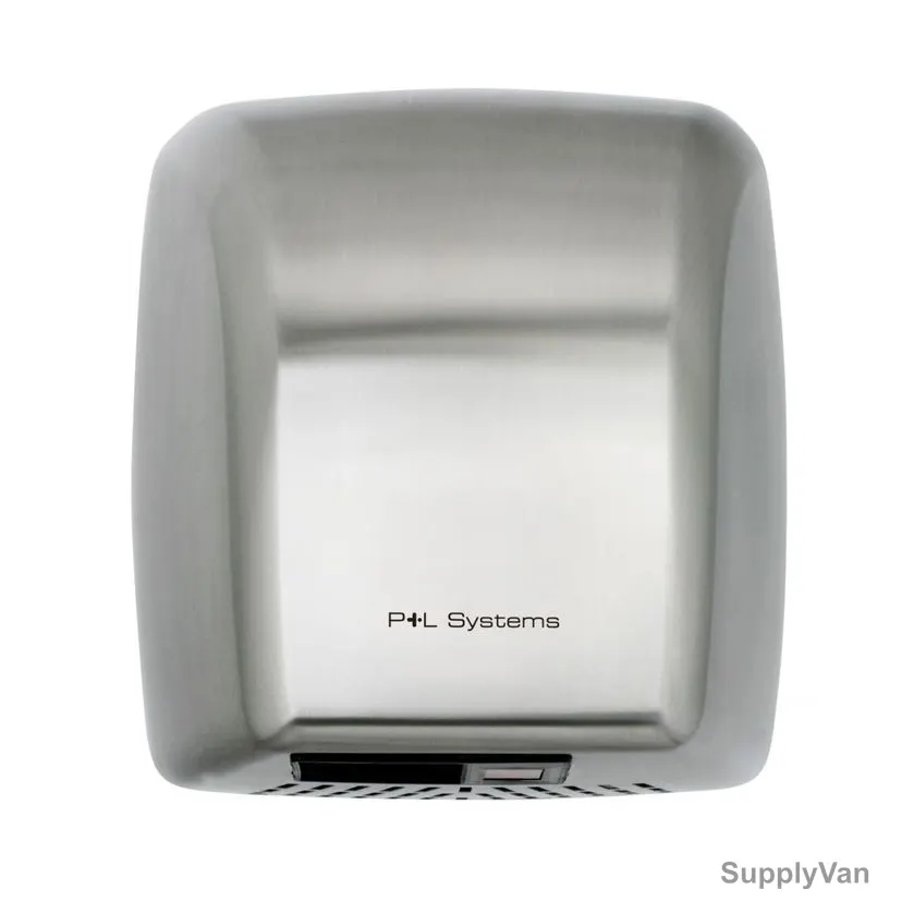 P+L Systems Automatic Hand Dryer, DV2100S, 2100W, 5000 RPM, Stainless Steel, Grey — image 1
