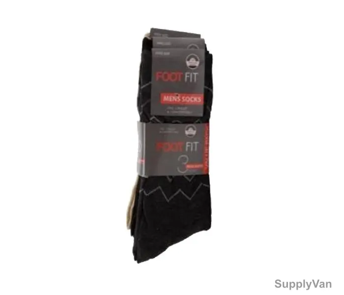 Foot Fit Socks, FT-1300, Men, Multicolor, PK3
