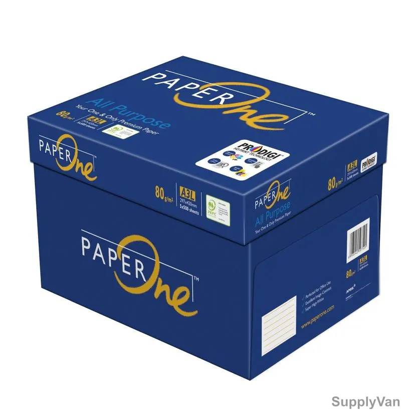 PaperOne All Purpose Premium Copy Paper, P1AP80A3C, A3, 80 GSM, 500 Sheets, 5 Ream/Box