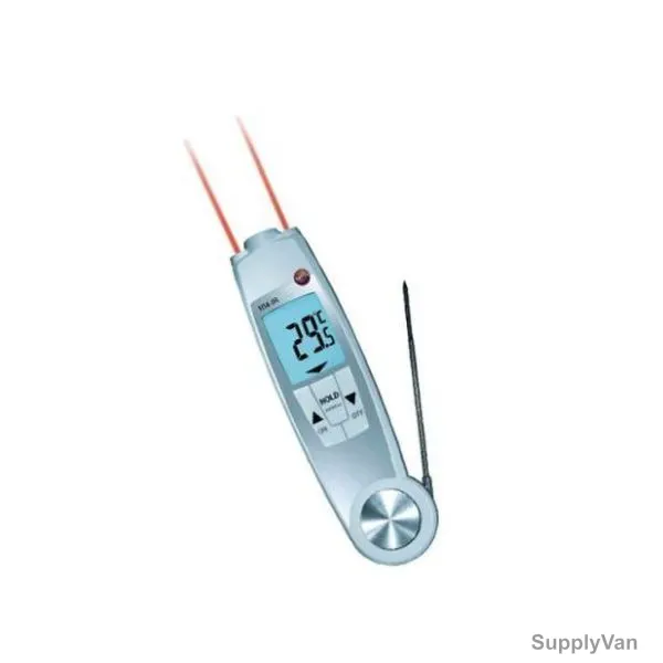 Testo IR and Penetration Thermometer, 104-IR, -20 to 50 Deg.C