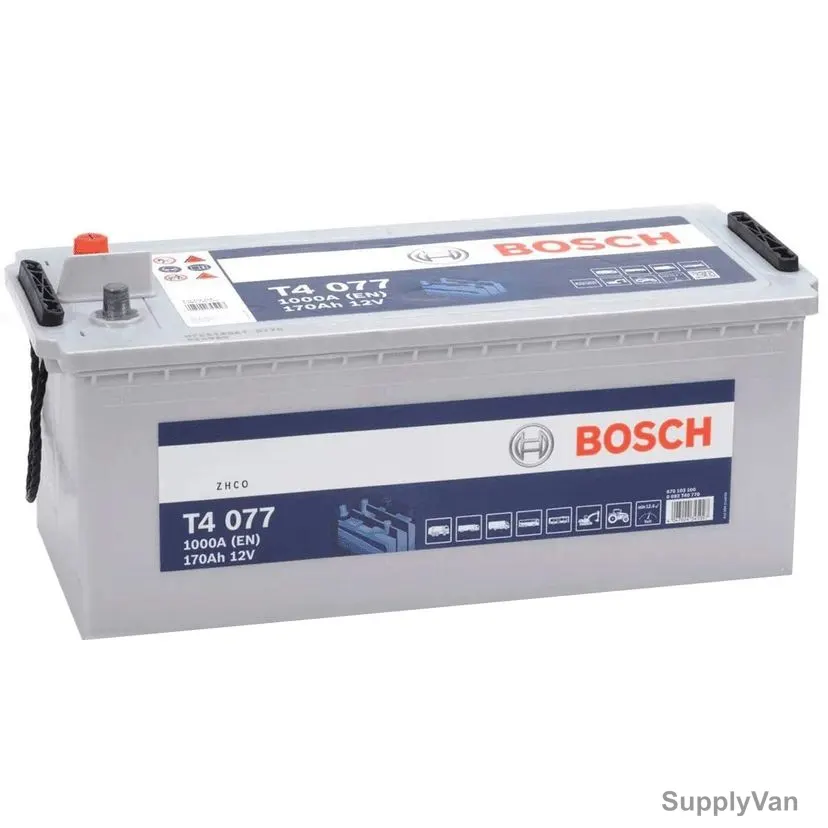 Bosch T4 077 Car Battery, 0092T40770, 12V, 170Ah, 1000A