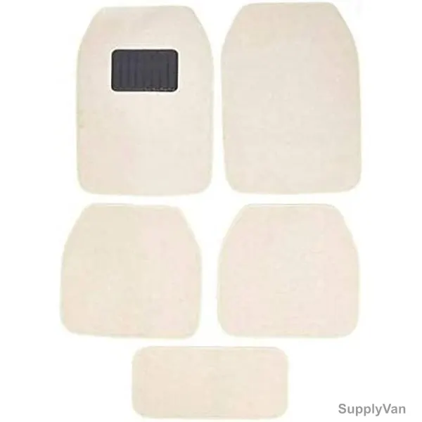 Flak Car Floor Mat Set, Beige, 5 Pcs/Set
