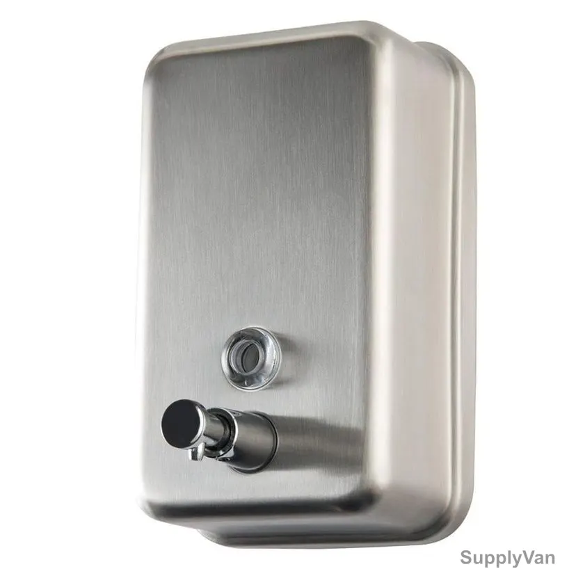 Akc Hand Soap and Sanitizer Dispenser, SD08, Stainless Steel, 1 Ltr, Silver — image 1