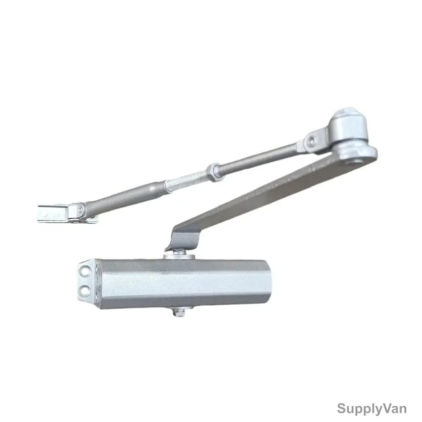 Novex Heavy Duty Hydraulic Door Closer, NHW-DC-106-SL, Steel, 45-60 Kg Weight Capacity, Silver Finish