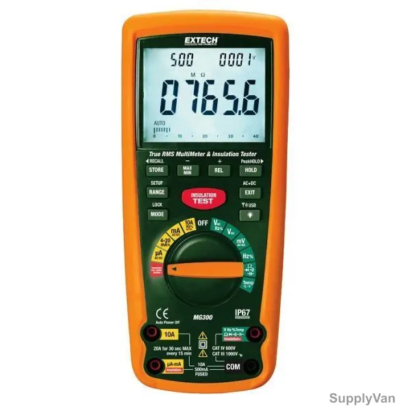 Extech Insulation Tester, MG302, -50 to 1200 deg.C
