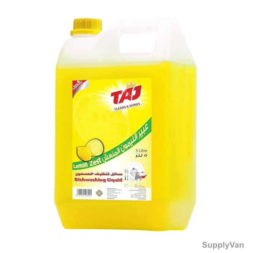 Taj Dish Wash, Lemon, 5 Ltrs — image 1