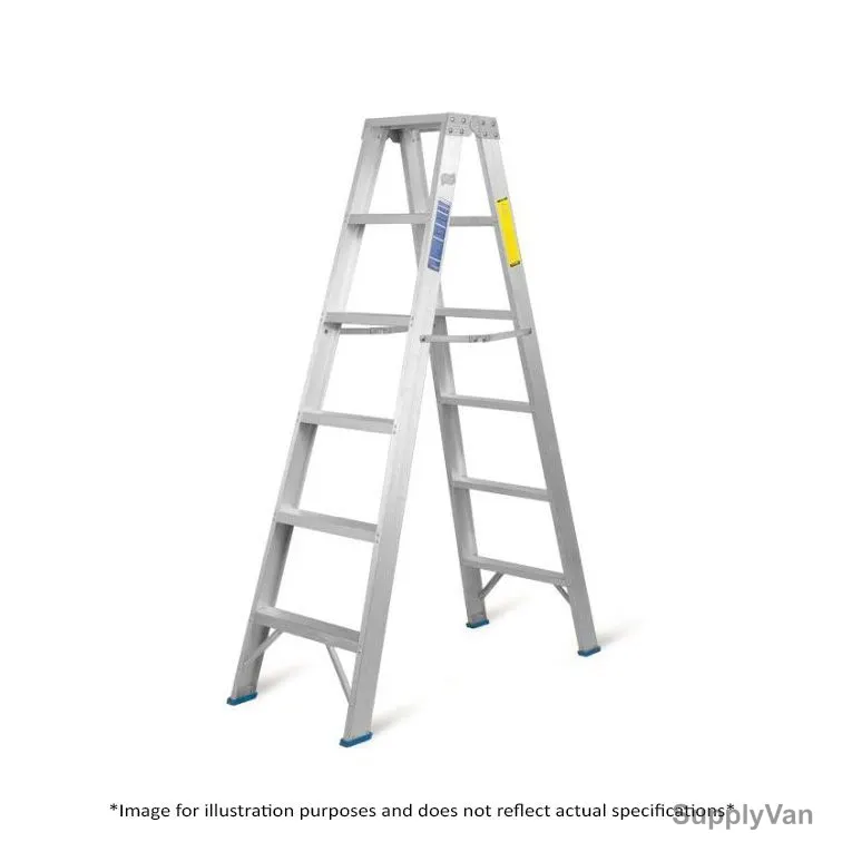 Topman Heavy Duty Two Way Ladder, HDTWAL12, Aluminium, 12 Steps, 150 Kg Loading Capacity — image 1