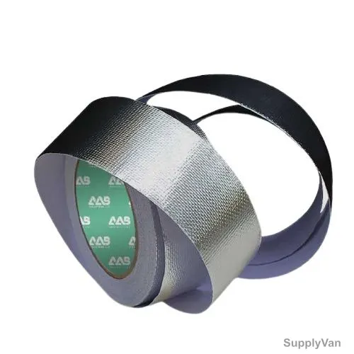 Aluminium Glass Tape, 48MM x 30 Yards, Silver, 12 Rolls/Pack