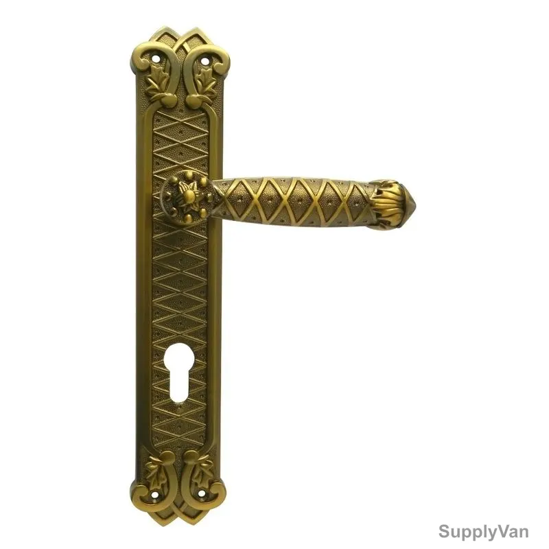 Burano Door Handle, AA141-AA139, Zinc, Screw Mount, 250MM
