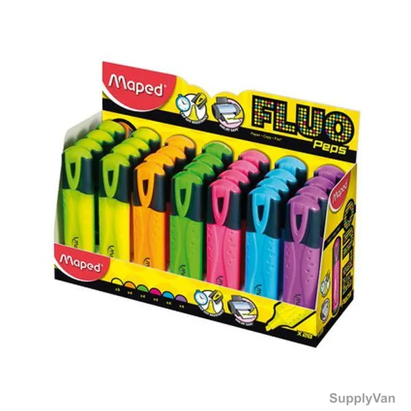 Maped Highlighter, MD-742537, Assorted Colors, 28 Pcs/Set
