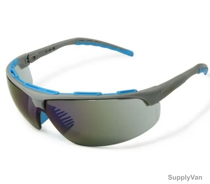 Empiral Safety Spectacle With Pouch, E114224822, Maxima, Blue Mirror