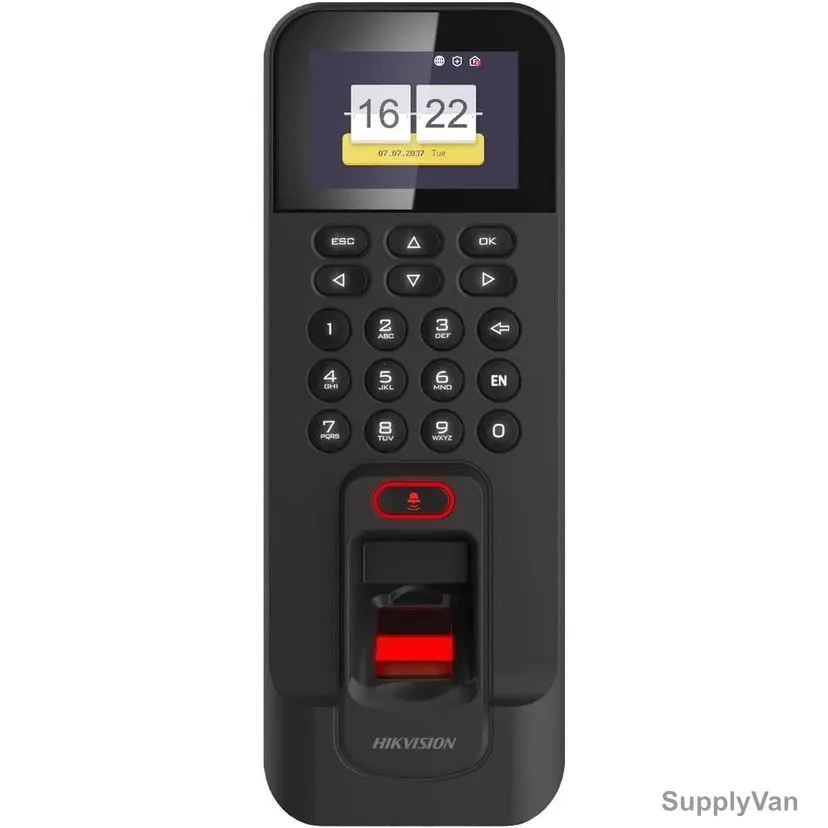 HikVision Pro Series Fingerprint Access Terminal, DS-K1T804BMF, 2.4 Inch, 10-100Mbps, 320 x 240p — image 1