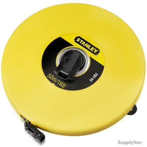 Stanley Fiberglass Measuring Tape, 34-263, 50 Mtrs
