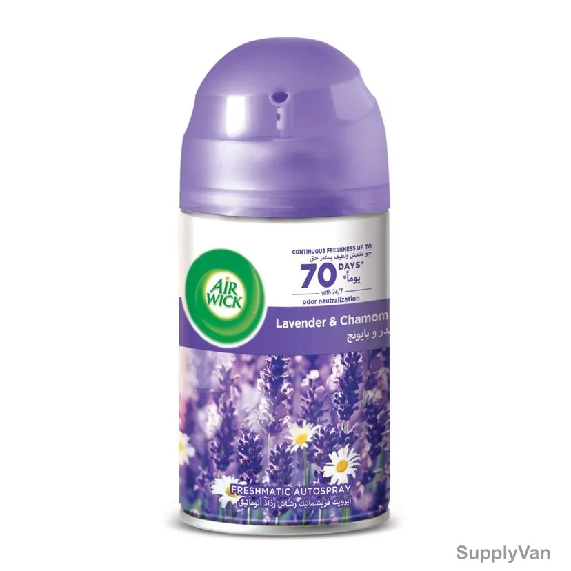 Air Wick Freshmatic Automatic Air Freshener Spray Refill, Lavender and Chamomile, 250ML, 3 Pcs/Pack