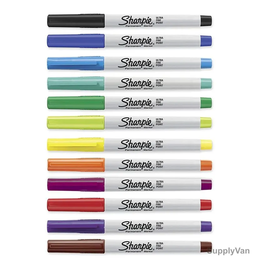 Sharpie Permanent Marker, SP-2065408, 0.5MM Tip Size, Assorted Colors, 12 Pcs/Set — image 1