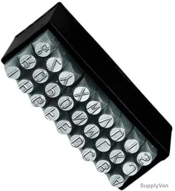 Groz Letter Punch, LP-10, 10MM, 27PCS