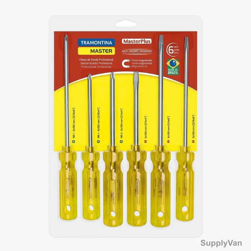 Tramontina Screwdriver Set, 41530506, Masterplus, 6 Pcs/Set
