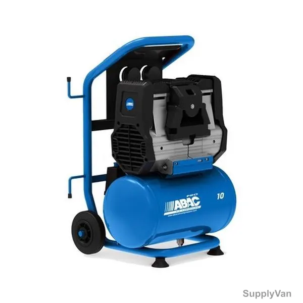 Abac Start Silent Air Compressor With Trolley, OS15P-SS, 10 Bar, 1.5 HP, 10 Ltrs