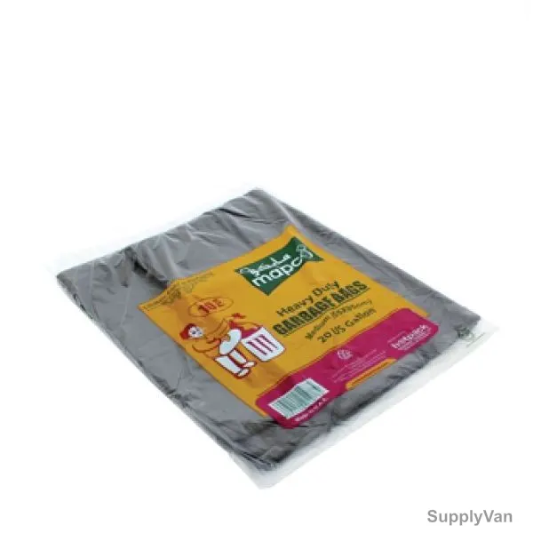 Hotpack Garbage Bags, G95120, 60 Gallons, Black, 300 Pcs/Carton — image 1