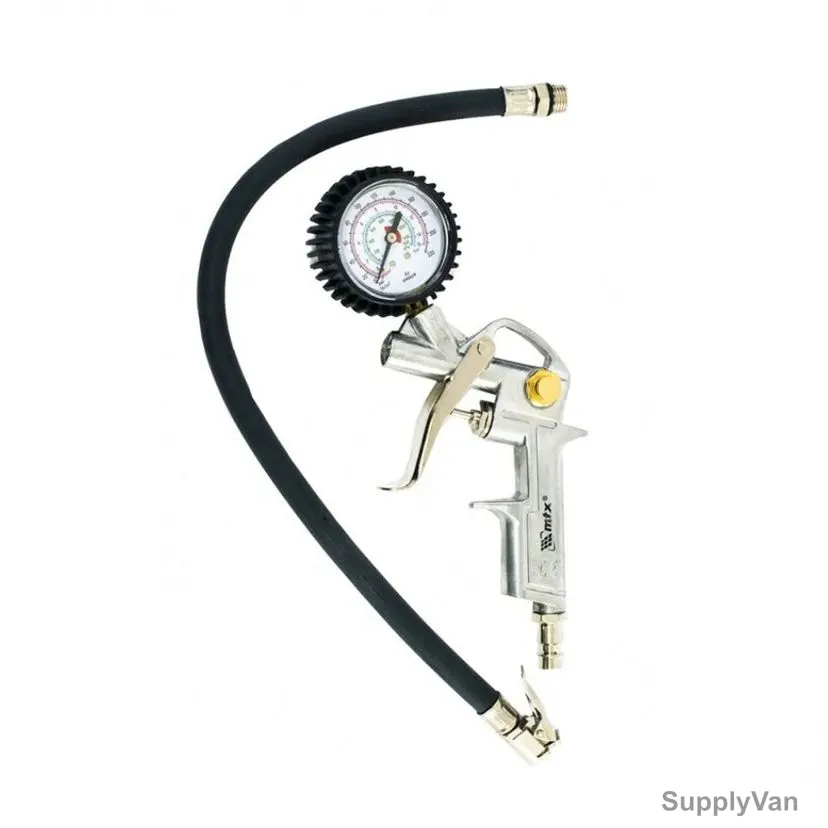 MTX Pneumatic Tire Inflation Gun, 573229, 12 Bar, 1/4 Inch Connection Size, 400MM Nozzle Length — image 1