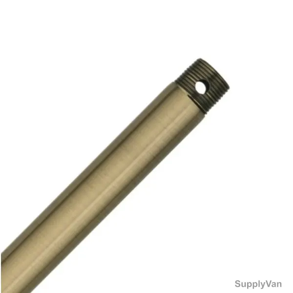 Hunter Extension Downrod, 22719, 12 Inch, Antique Brass