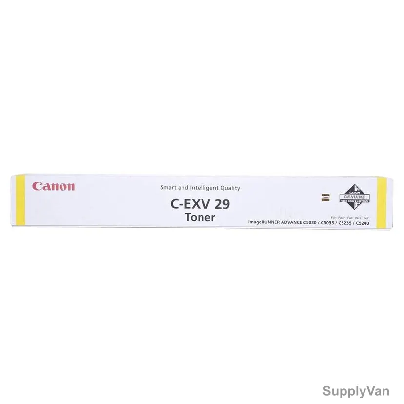 Canon Original Toner Cartridge, CEXV-29Y, 27000 Pages, Yellow