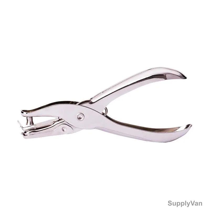 Deli Paper Punch, E0114, 8 Sheets, Silver