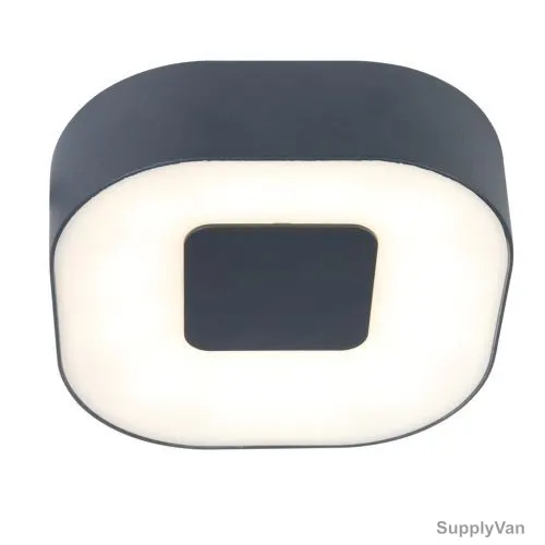 Lutec Outdoor LED Wall Light, 3501S-si, 8W, 3000K, 420 LM