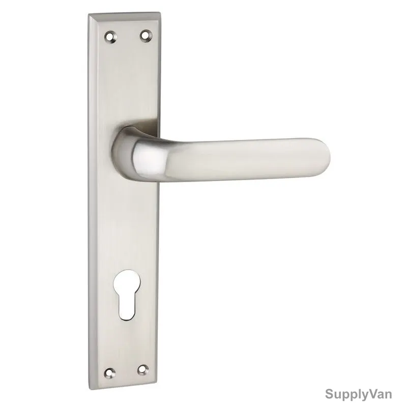 Link Door Handle, CURVE, Zinc, Screw Mount, 8 Inch