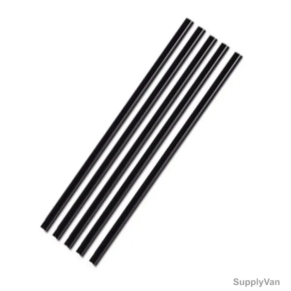 Modest Spine Binding Bar, Plastic, 5MM, Black, 90 Pcs/Pack