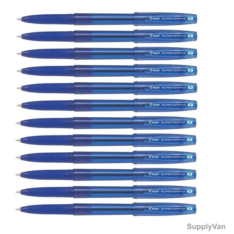Pilot Ballpoint Pen, BPS-GGF-L, Super Grip G, 0.7MM, Blue, PK12