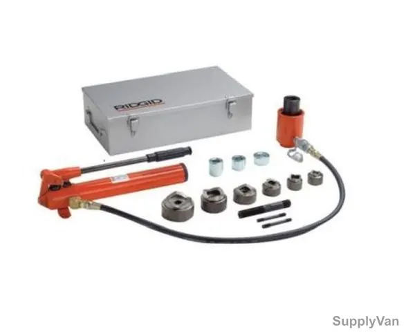 Ridgid Knockout Set, 23477, 1/2 Inch-2 Inch