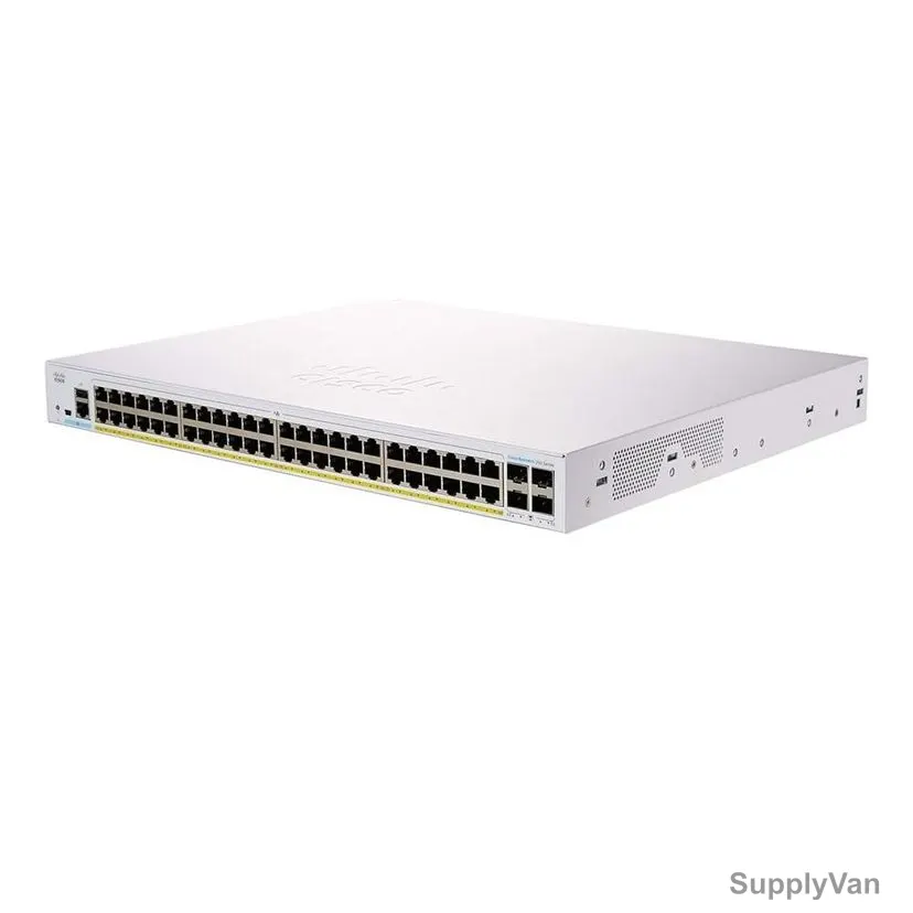 Cisco Managed Network PoE Switch, CBS350-48P, 48 Ports