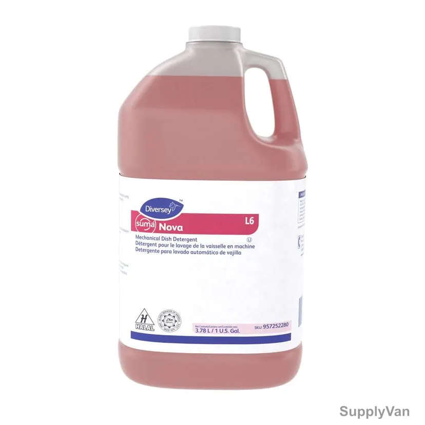 Diversey Suma Nova L6 Non-Chlorinated Machine Dish Liquid, 957252280, 5 Ltrs, 4 Pcs/Pack