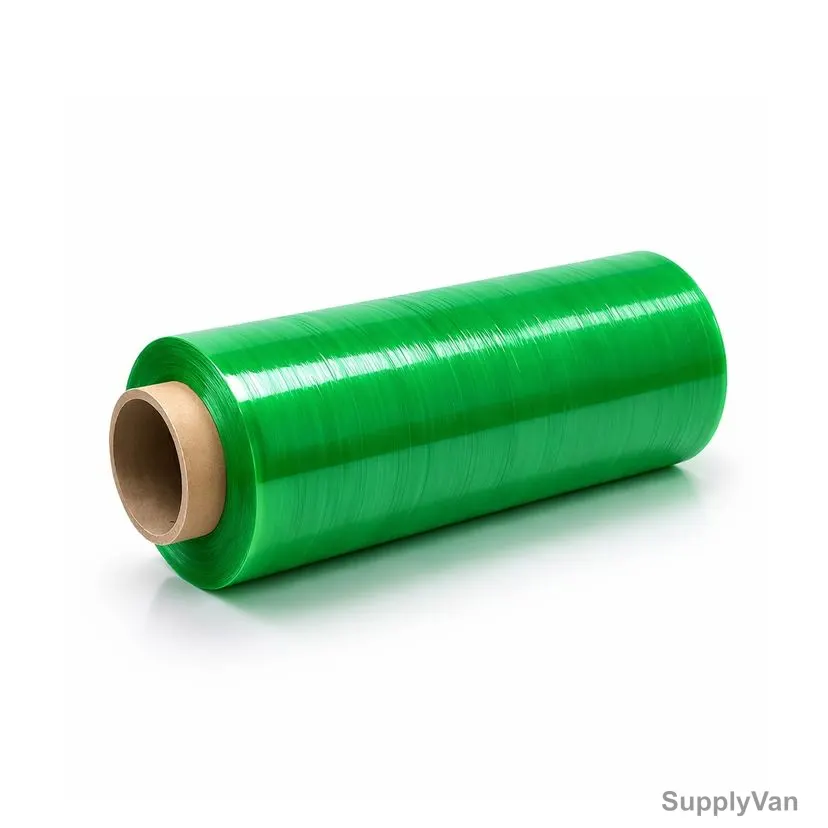 Stretch Flim, Polyethylene, 1.8 Kg, 300GM Core, 20CM Width, Green
