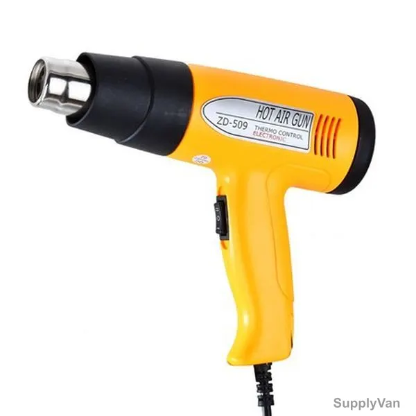 Hot Air Gun, ZD-509, 1500W, 450 Ltr/Min, Yellow