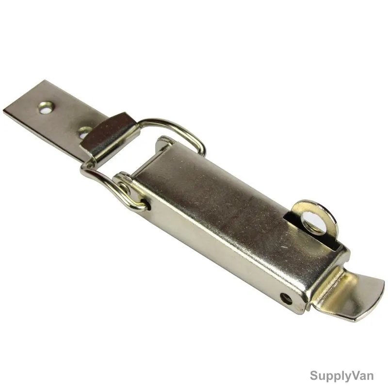 Robustline Attache Clip With Locking Hook, 8330, 90MM, Satin Nickel Plated