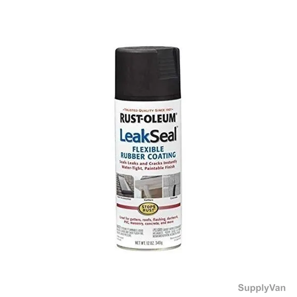 Rust-Oleum Leak Seal Spray, 265494, STOPS RUST, 340G, Black — image 1