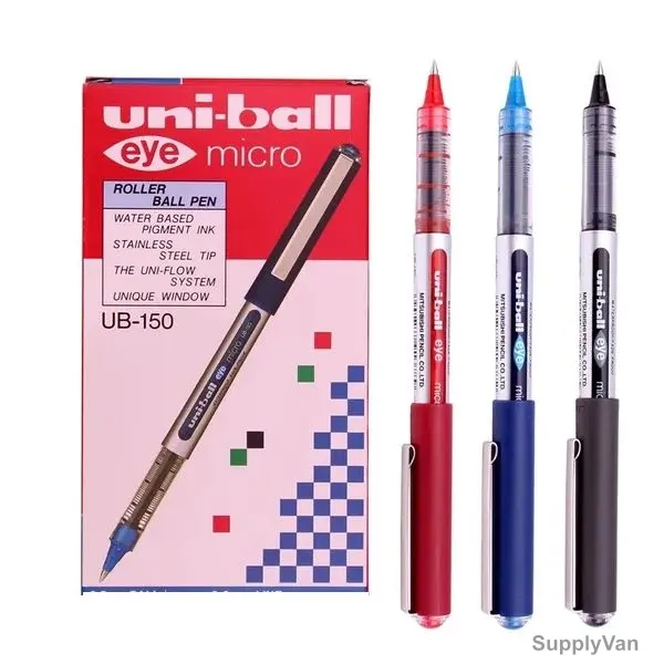 Uni-Ball Ball Point Pen, UB150-AST-15D, Eye, 0.5MM Tip, Assorted Colors, 180 Pcs/Set