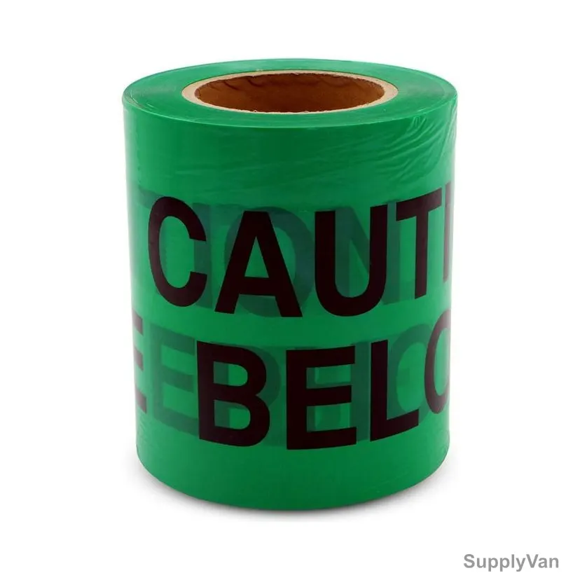 Telephone Caution Tape, 6 Inch x 200 Mtrs, Green