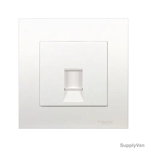 Schneider Electric Electrical Wall Plate, KB31RJK-AS, Vivace, 1 Gang, Aluminium Silver
