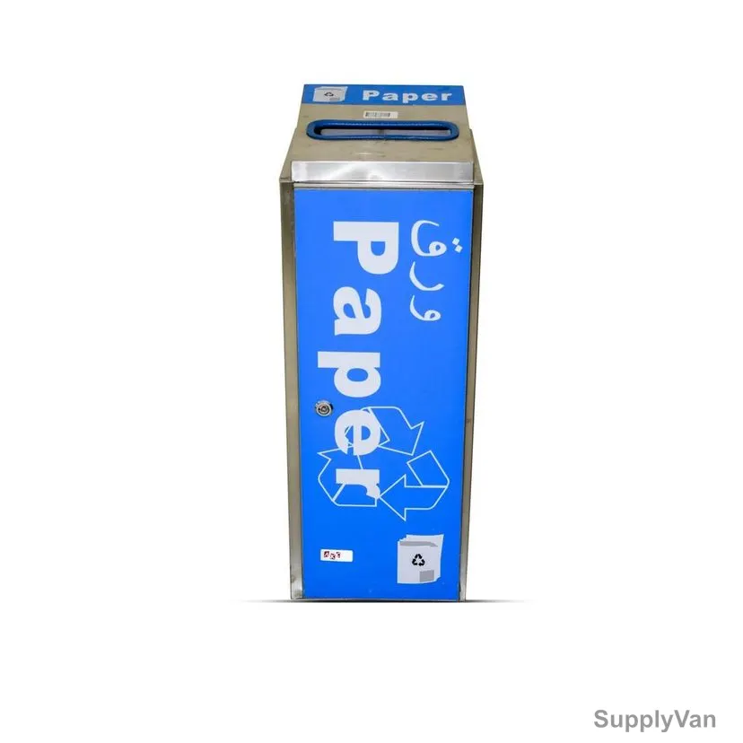 Akc Trash Bin, RB03B, Stainless Steel, 60 Ltrs, Blue