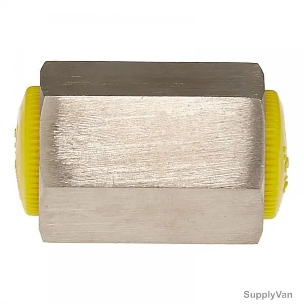 PI Controls Hex Coupling, HC-1-2F, 1/2 Inch, FNPT, Stainless Steel